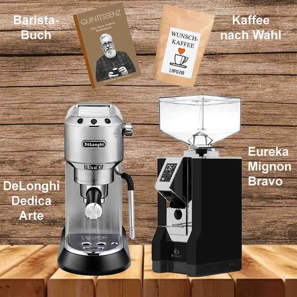 Jetzt Abholung und Inbetriebnahme buchen, Eureka Bravo und Delonghi Dedica