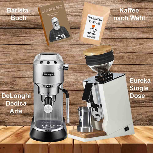 Jetzt Abholung und Inbetriebnahme buchen, Eureka Single Dose und Delonghi Dedica