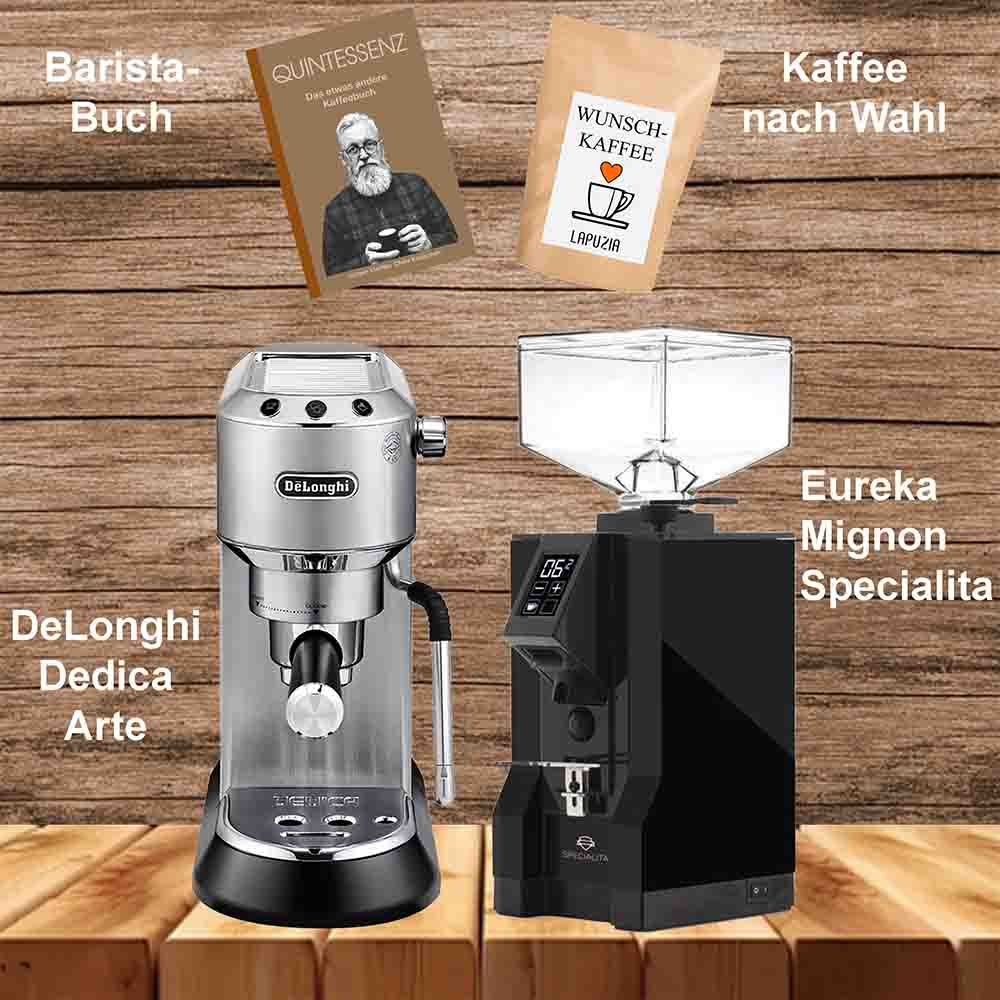 Jetzt Abholung und Inbetriebnahme buchen, Eureka Specialita und Delonghi Dedica