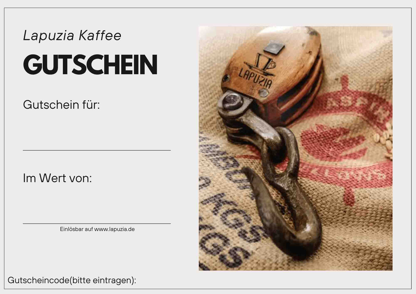 Kaffeerösterei Lapuzia Gutschein